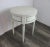 Traditional Vintage White Round Side Table For Sale - Image 3 of 8