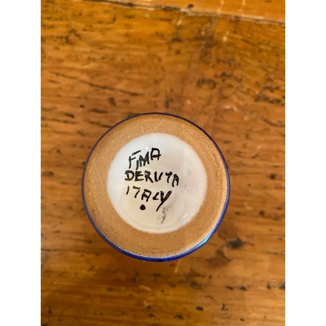 Late 20th Century Vintage Deruta Hand-Painted Egg Cup For Sale - Image 5 of 6