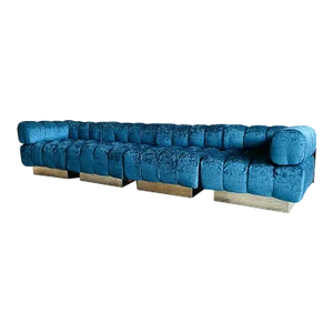 Four Piece Cubo Sectional Sofa by Harvey Probber, Circa 1972