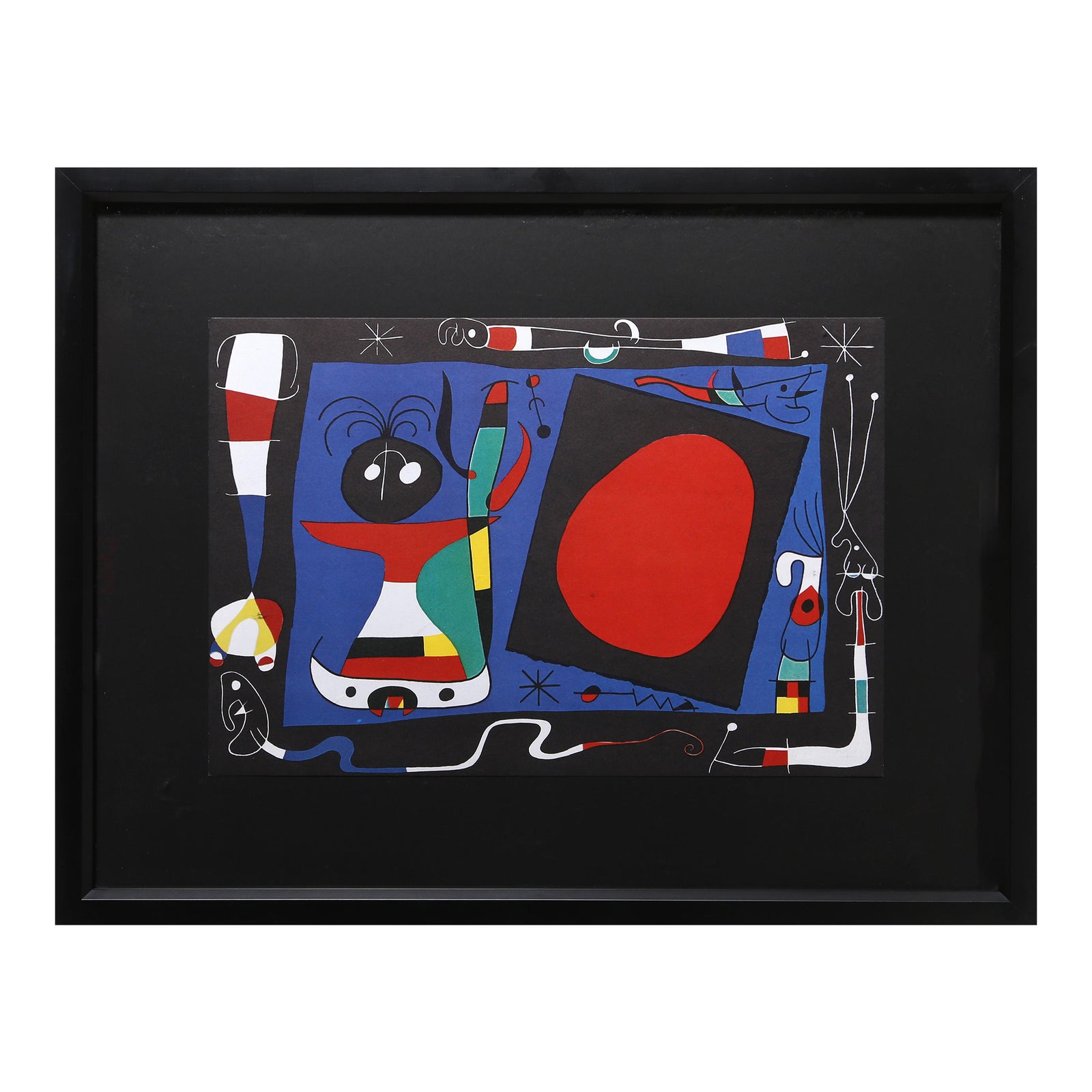 After Joan Miro, Femme Au Miroir, Lithograph | Chairish