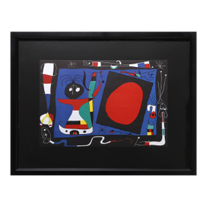 After Joan Miro, Femme Au Miroir, Lithograph