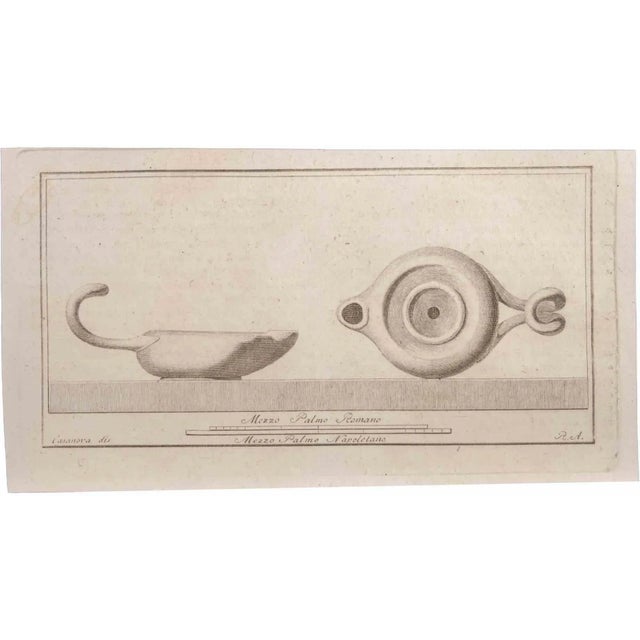 Oil lamp is an etching realized by giovanni battista casanova (1735-1810). The etching belongs to the print suite...