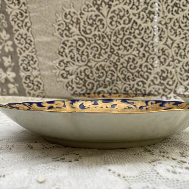 Ceramic Vintage Chinese Export Hand-Painted Enamel Plates- Set of 4 For Sale - Image 7 of 8