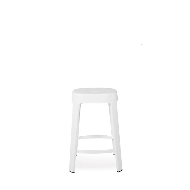 Contemporary RS Barcelona Ombra Indoor/Outdoor Counter Stool, White For Sale - Image 3 of 3