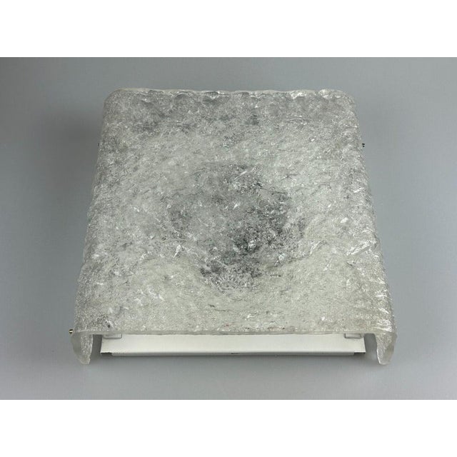Ceiling Lamp in Ice Glass from Kaiser Leuchten, Germany, 1970s For Sale - Image 15 of 18