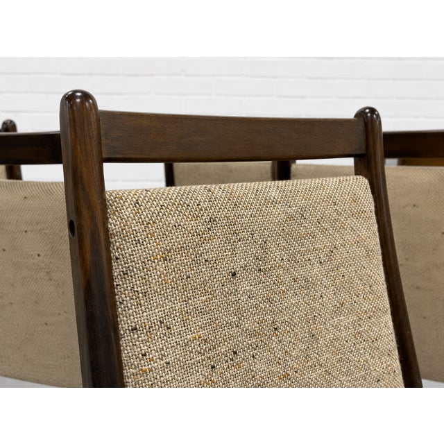 Set of Six - Mid Century Modern Dining Chairs, Made in Denmark, C. 1960’s | Danish Beech Scandinavian Chairs For Sale - Image 13 of 15