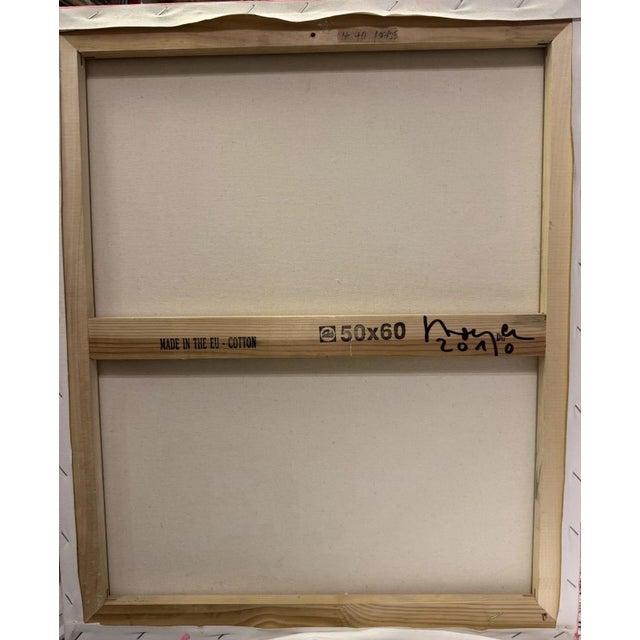 Modern Jörn Stoya, Bellflower, Oil Painting on Canvas For Sale - Image 3 of 11