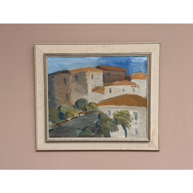Sven‑erik Markhed, Cityscape, 1950s, Oil Painting, Framed For Sale - Image 14 of 18