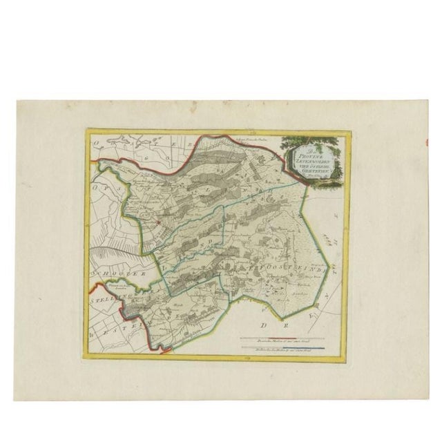Antique Map of Zevenwolden by von Reilly, 1791 For Sale - Image 10 of 10