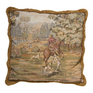 Decorative Vintage Tapestry Pillow For Sale