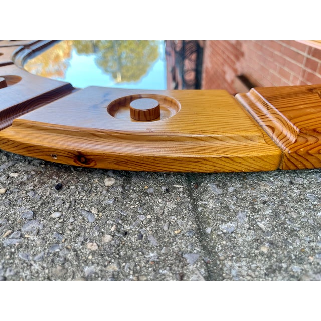 Mid-Century Modern Swedish Pine Mirror, 1970s For Sale - Image 3 of 12