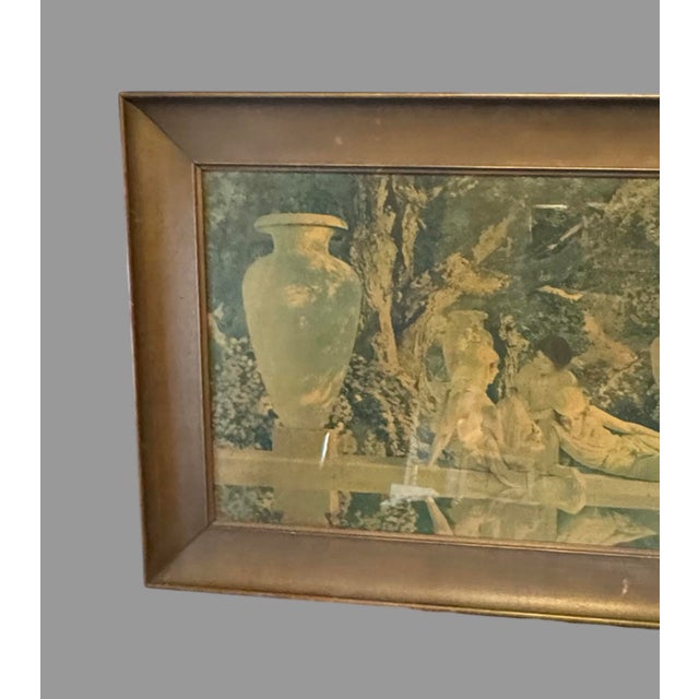 Vintage Maxfield Parrish Large Garden of Allah Framed Print In good condition showing some typical age-appropriate wear...
