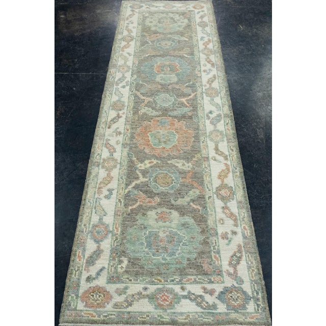 Turkish Oushak Runner Rug 2'9" x 8'4" #17550 Explore a curated collection of hallway runners, wool rugs, and handmade...
