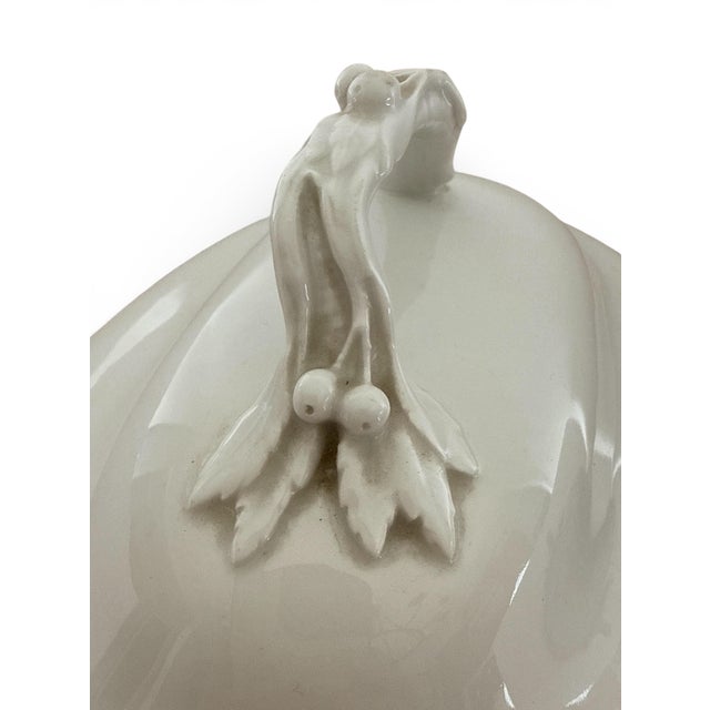 Early 19th Century Antique KPM Berlin "Neuosier" Blanc De Chine Serving Tureen, Friedrich Elias Meyer, Branch & Berry Handles, C. 1800 For Sale - Image 5 of 12