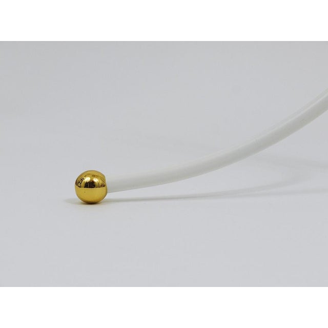 White Tripod Floor Lamp in Brass attributed to Frank & Wlach for Haus & Garten, Austria, 1950s For Sale - Image 10 of 18