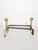 Brass and Cast Iron Andirons, France, 1970s, Set of 2 For Sale - Image 10 of 11