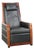 Art Deco John Recliner Chair with Black Cowhide Leather from Schuitema For Sale