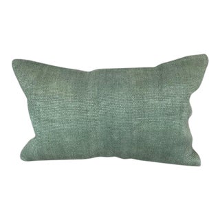 16 x 24 Hemp Pillow Turkish Cushion Natural Spanish Green Pillow Cushion Cover #6031 For Sale