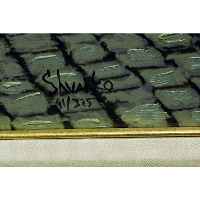 Viktor Shvaiko Afternoon Shadow Framed Canvas Hand Signed Fine Art Make Offer For Sale - Image 4 of 5