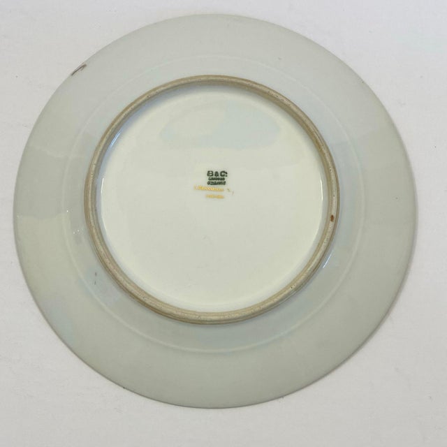 Antique Bernardaud “B&c” Limoges Greek Key & Gilt Garland Dessert Plates, 7.25” – Set of 5 (C. 1900–1930) For Sale In Richmond - Image 6 of 10