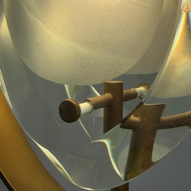 Model 1933 Pendant in Brass and Glass by Max Ingrand for Fontana Arte, Italy, 1961 For Sale - Image 17 of 18