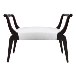1950s Ebonized Italian Mid Century Bench For Sale