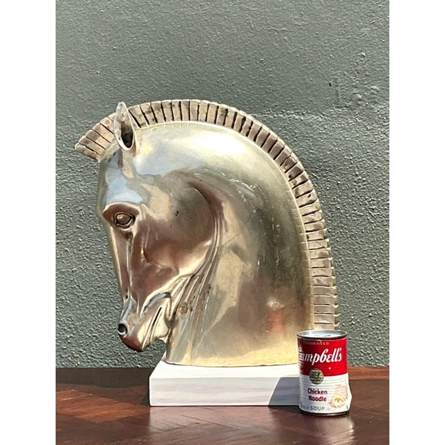 Vintage Horse Head Sculpture For Sale - Image 14 of 17
