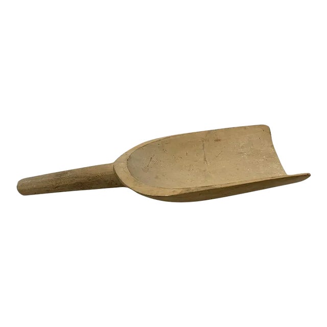 Vintage Wooden Grain Scoop For Sale