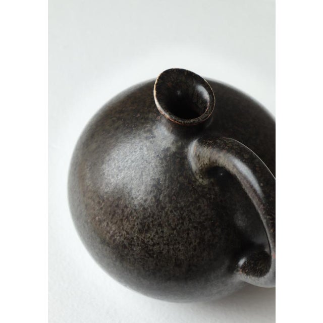 Scandinavian Modern Stoneware Jug attributed to Saxbo, Denmark, 1930s For Sale - Image 6 of 14