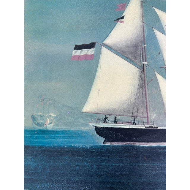 19th-Century Clipper Ship Sailing Vessel Marine Art, Giclee Print on Board For Sale In Miami - Image 6 of 8