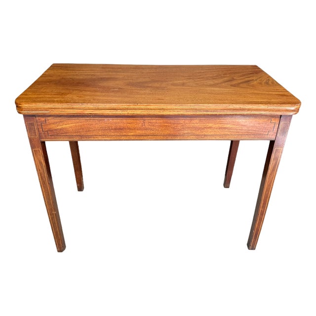 Antique Georgian Mahogany Tea Table, 1800 For Sale
