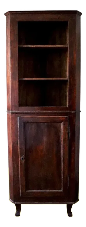 Corner Cabinet with Shelves, 19th Century
