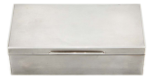 Guilloche Silver Tobacco Box