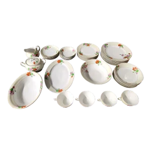 Antique Noritake "Ridgewood" Japanese Fine Porcelain Dinnerware Set - 38 Pieces