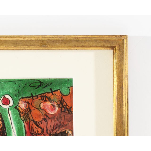 Contemporary 1968 Abstract Mixed Media Drawing by James L. Bruch For Sale - Image 3 of 7