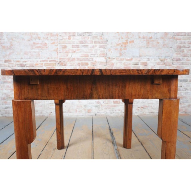 Art Deco Extendable Dining Table in Beech, Spruce and Walnut, Czech, 1930s For Sale - Image 16 of 18