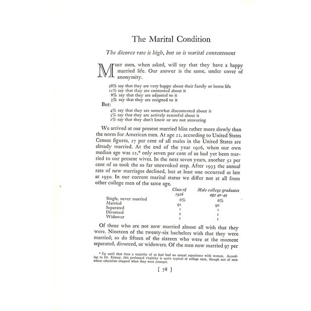 "The Life and Opinions of a College Class: Harvard 1926" 1951 For Sale In New York - Image 6 of 8