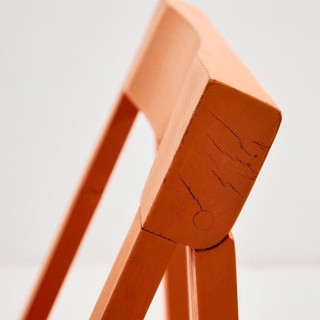 Beech Foldable Chairs by Aldo Jacober for Alberto Bazzani, 1960s, Set of 4 For Sale - Image 9 of 17