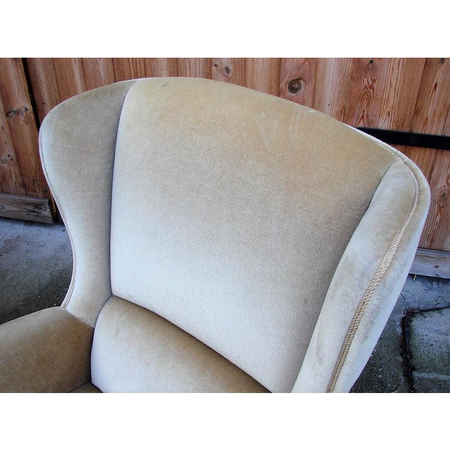 Textile Set of Winged Armchairs, 1970s For Sale - Image 7 of 15