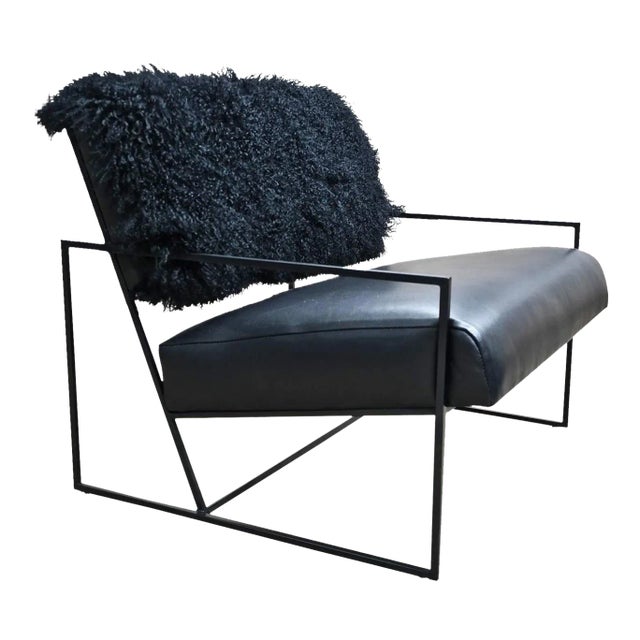 Cosmo Fur Lounge Chair For Sale