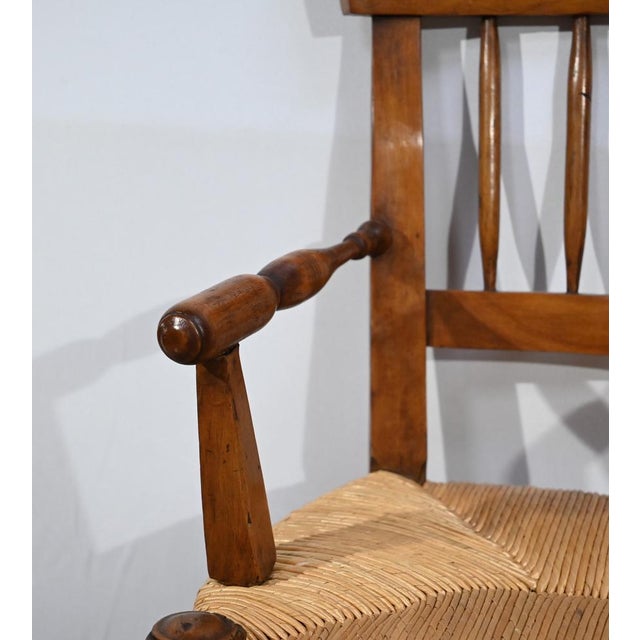 Wood Mid-19th Century Childrens High Chair in Cherrywood For Sale - Image 7 of 18