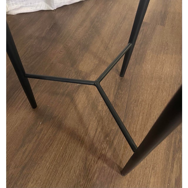 Global Views Studio a Home by Global Views Circle Etched Accent Table in Antique Nickel For Sale - Image 4 of 8