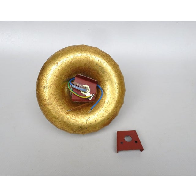 Water Lily Wall Lights in Gold Leaf and Metal by Banci Firenze, 1970s, Set of 5 For Sale - Image 18 of 18