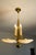 Art Deco Brass and Glass Chandelier, 1930s For Sale - Image 4 of 16