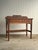 Antique Quarter Sawn Oak Console Table With Carved Gallery Back For Sale - Image 11 of 17
