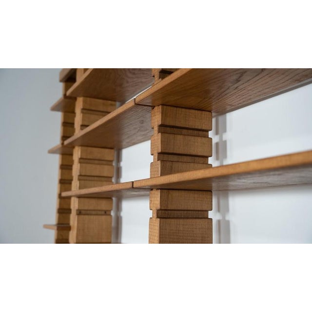 Large Bookshelf with Bench by Guiseppe Rivadossi for Officina Rivadossi, Italy This piece is attributed to the mentioned...