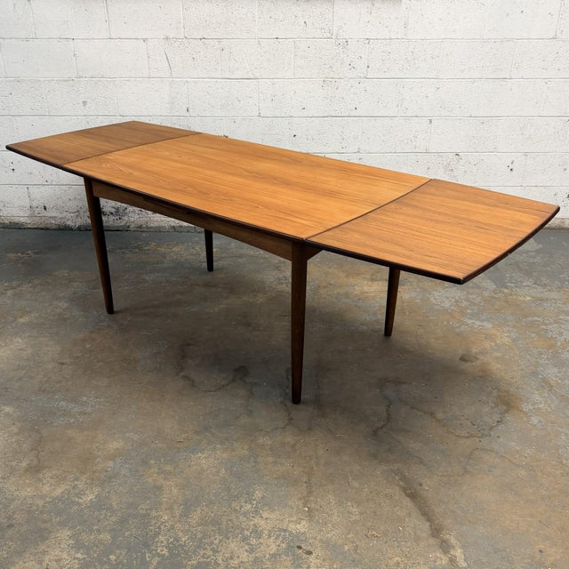 Danish Modern Teak Extendable Dining Table, 1960's For Sale - Image 4 of 8