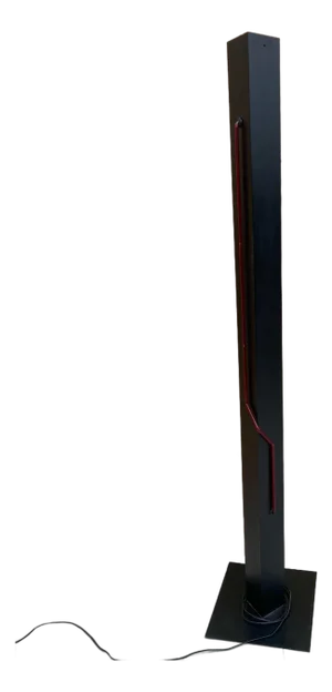Postmodern Sculpture Torchiere Lamp “Let There Be Neon” Rudi Stern Style