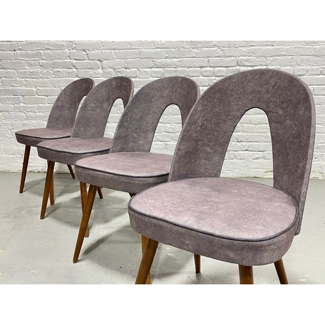 Mid Century Modern Sculptural Arch Back Dining Chairs, Set of 4, C. 1960's For Sale - Image 14 of 15