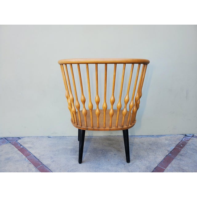 Yellow Throne Chair Inspired by Japanese Design. For Sale - Image 8 of 16